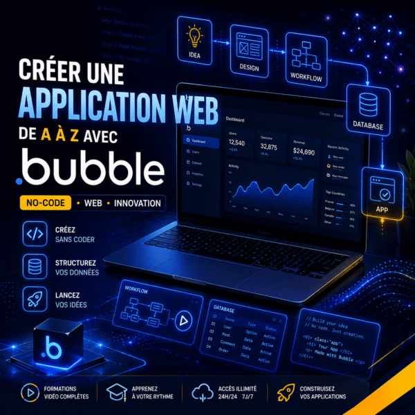CREER UNE APPLICATION WEB DE A - Z AVEC BUBBLE